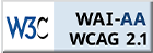 W3C WAI-AA WCAG 2.1 Logo